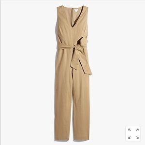 J. Crew Linen V-Neck Jumpsuit